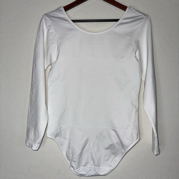 Shapermint Essentials Womens Scoop Neck Long Sleeve Bodysuit 3XL Snap Closure - Picture 2 of 7